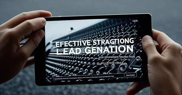 Stratégies efficaces pour booster votre génération de leads