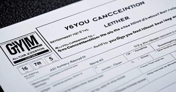 Tout ce qu'il faut savoir sur la lettre de résiliation salle de sport